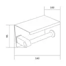 Держатель для туалетной бумаги MEXEN CHROME с полкой (MEX-701197-00)