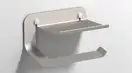 Тримач туалетного паперу з поличкою Sonia Quick Aluminium Steel 175х107х99 мм, полірована сталь (185528)