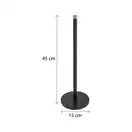 Стойка держатель для туалетной бумаги Yoka SP1 BLACK BAMBOO (P.SP1-BLK-B)