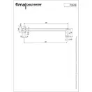 Fima Carlo Душовий кронштейн 350 мм Wellness Black matt (F2538NS), Fima