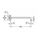 Grohe Rainshower Кронштейн душевой (вынос 422мм) (26146LS0)