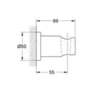 Держатель для ручного душа Grohe Rainshower (цвет - розовое золото) (27074DL0) фото 2 Aquada.com.ua