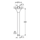 Стельовий душовий кронштейн 292 мм Grohe Rainshower Grandera (27982IG0)