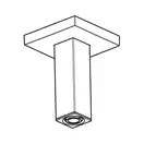 Тримач для верхнього душу Hansgrohe Pulsify E h10 см (колір – шліфована бронза)  24338140