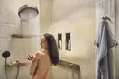 Настенный держатель Porter 500 с полкой левый Hansgrohe Porter E (цвет - шлифованная бронза) 26843140