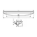 Настенный держатель Porter 500 с полкой левый Hansgrohe Porter E (цвет - шлифованная бронза) 26843140