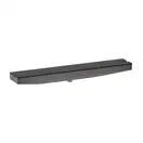 Настенный держатель Porter 500 с полкой правый Hansgrohe Porter E (цвет - шлифованный чёрный хром) 26858340