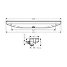 Настенный держатель Porter 500 с полкой правый Hansgrohe Porter E (цвет - полированное золото) 26858990