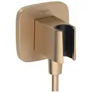 Шлангове підключення Hansgrohe FixFit Porter Q з тримачем, Brushed Bronze (26887140)