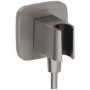Шлангове приєднання Hansgrohe FixFit Porter Q з тримачем, Brushed Black Chrome (26887340)