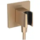 Шлангове підключення Hansgrohe FixFit Porter E з тримачем, Brushed Bronze (26889140)