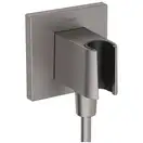 Шлангове підключення Hansgrohe FixFit Porter E із тримачем, Brushed Black Chrome (26889340)