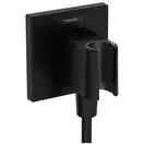 Шлангове приєднання Hansgrohe FixFit Porter E з тримачем, Matt Black (26889670)
