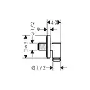 Шлангове приєднання Hansgrohe Fixfit Fine E (колір - хром)  28883000