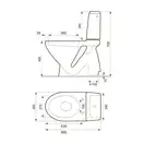 Cersanit Компакт  34  Е021 3/6 з кришкою поліпр Церсаніт (CCKZ1008048067)