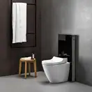 Напольный унитаз-биде Geberit AquaClean Tuma Comfort (стекло чёрное) (146.310.SJ.1) фото 3 Aquada.com.ua