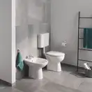 Унітаз для підлоги Grohe Bau Ceramic безободковий, альпійський білий (39430000)