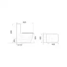 Mixxus Quadro-0404-T1 Унитаз-компакт, белый (MI8342)