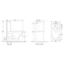 Унітаз-компакт Mixxus Premium Bevel-0401-T1, білий (MP6473)