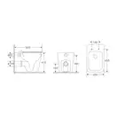 Mixxus Premium QUADRO-0701-R Унітаз підлоговий, білий (MP6590)