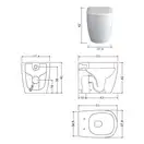 Nic-Design Унітаз для підлоги Nic Design Ovvio 37,4х53х42 см, Cemento матовий (003859047)