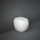 Унитаз напольный, пристенный, безободковый Rak Ceramics Сloud, без сиденья, белый глянец (CLOWC1346AWHA)