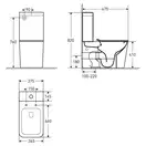 Унітаз-компакт Rimless (безободковий) Volle Libra з сидінням slow-closing 13-41-566