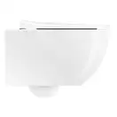 Унитаз подвесной NewFlush (безободковый) Catalano Italy с сиденьем Soft Close, белый глянцевый 1VS52RIT00+5ITSTF00