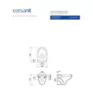 Унітаз Delfi  підвісний  Cersanit (CCHZ1000030850/CCHZ1000030936)