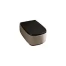 Унитаз подвесной Goclean® (безободковый) Flaminia Flag с сиденьем Soft Close, цвет - Stripes Fango + Carbone FG118G+FGCW03 Stripes Fango + Carbone