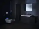 Підвісний унітаз-біде Geberit AquaClean Sela (унітаз білий глянець/панель хром глянець)  146.224.21.1