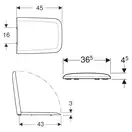 Geberit iCon Square Унитаз подвесной, белый (201950000_571910000)