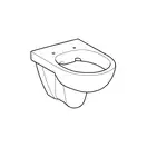 Geberit Selnova Комплект подвесного унитаза, белый (500.265.01.1) (500.265.01.1_500.333.01.1)