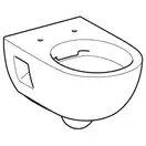 Унитаз подвесной Rimfree (безободковий) Geberit Selnova с сиденьем Soft Close QuickRelease (501.545.01.1+500.335.01.1)