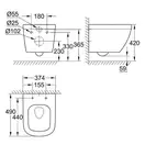 Унітаз підвісний Grohe Euro Ceramic з кришкою, білий (39206000/39330001) (39206000_39330001)