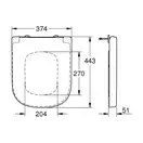 Унітаз підвісний Grohe Euro Ceramic з кришкою, білий (39206000/39330001) (39206000_39330001)