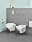 Унітаз підвісний Rimless (безободковий) Grohe Bau Ceramic в комплекті з сидінням Soft Close  39427000 + 39493000