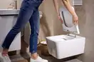 Унітаз підвісний AquaFall Flush (безободковий) Hansgrohe EluPura Q у комплекті з сидінням SoftClose  60194450 + 60150450