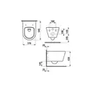 Унітаз Kartel Rimless підвісний (H8203360000001), Laufen ШВЕЙЦАРІЯ