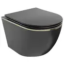 Подвесной унитаз MEXEN LENA BLACK MATT (MEX-30224075)