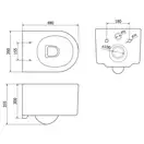 Підвісний унітаз MEXEN SOFIA BLACK MATT (MEX-3354XX85)