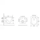 MIXXUS PREMIUM Ellipse-0303-R Унитаз подвесной, безободковый (MP6463)