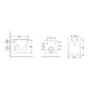 MIXXUS PREMIUM QUADRO-0301-T3 Унітаз підвісний, чорний (MP6587)