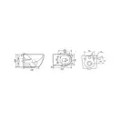 MIXXUS PREMIUM ELLIPSE-0309-T1 Унітаз підвісний, сірий (MP6655)