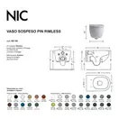 Nic-Design Nic Design Pin Унітаз підвісний, Argilla матовий (003709052_005712052)