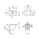 Унитаз подвесной Qtap Tern безободковый с сиденьем Soft-close QT1733052ERMB