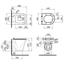 Унитаз подвесной Qtap Virgo безободковый с сиденьем Soft-close QT1833051ERMB