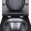 Унитаз подвесной Qtap Virgo безободковый с сиденьем Soft-close QT1833051ERMB