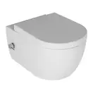 Quarter-Bath Унітаз-біде підвісний безободковий Quarter Bath Deep з кришкою Slim, подача холодної та гарячої води, білий (70DE03054.00.4_30SCD.03WG)