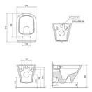 Ravak WC Classic RimOff Унитаз подвесной, белый (X01671)